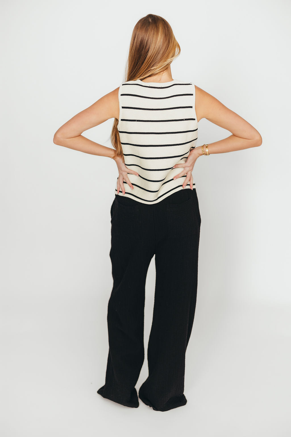 Aurelie 100% Organic Cotton Pants for Women - Soft & Comfortable Black Casual Trousers - Perfect for Yoga, Lounge & Everyday Wear