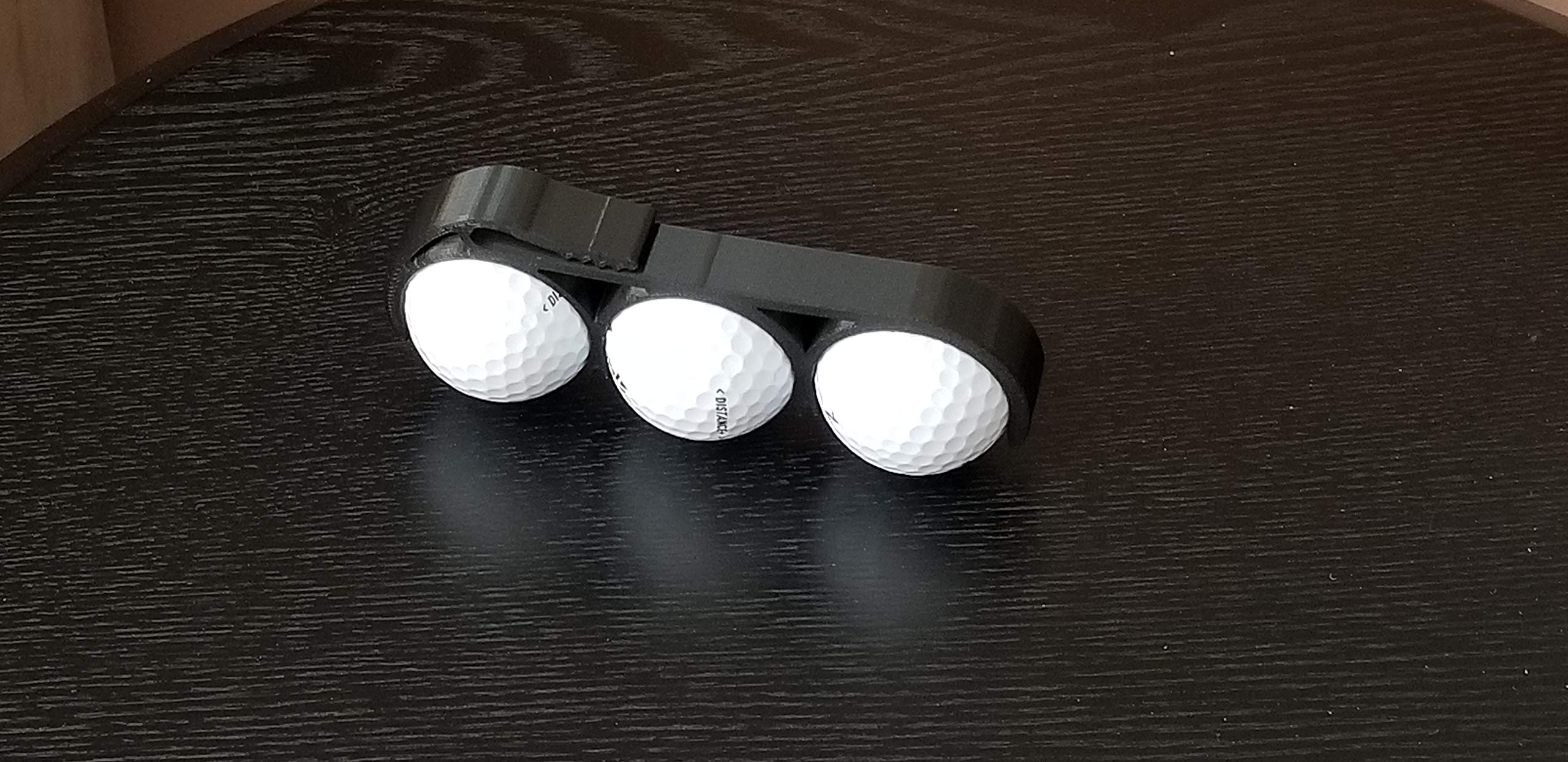Znet3D Golf Ball Holder & Carry Clip - Belt or Golf Bag Clip Accessory, 2 & 3 Ball Capacity Options - 2 Pack for Convenient Golf Course Storage & Organization