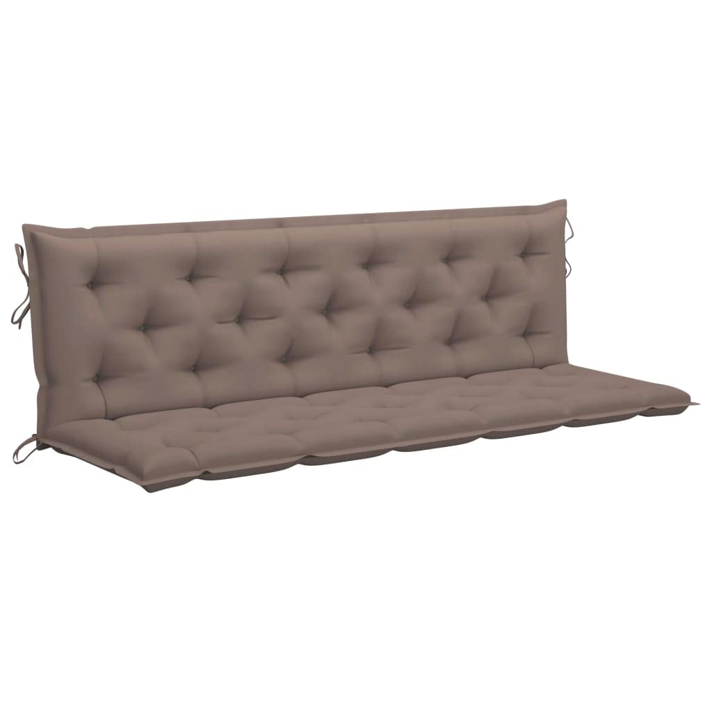 Premium Indoor/Outdoor Chair Cushion - Waterproof Garden Swing Seat Pad - Replacement Cushion for Patio Furniture, Recliners & Swing Chairs - Soft Taupe Fabric (70.9