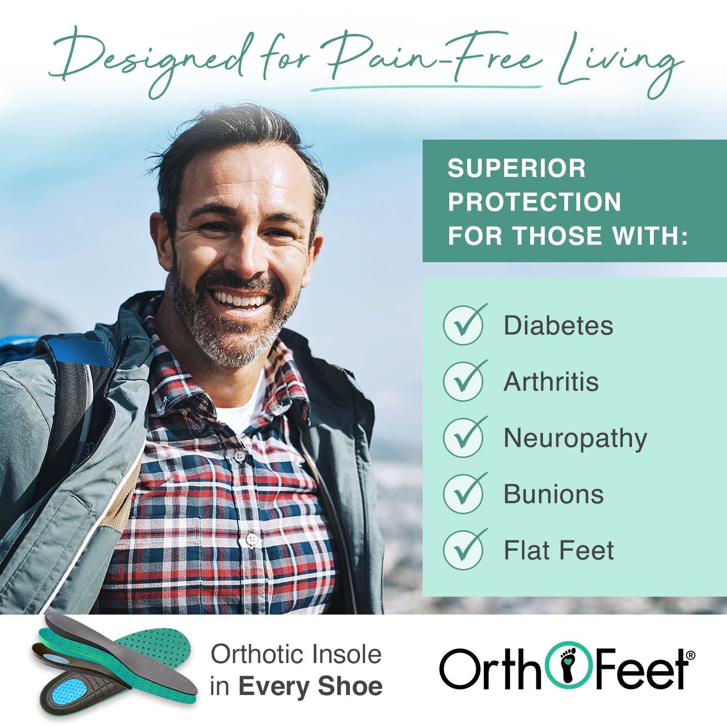 Orthofeet Men's Orthopedic Leather Ryder Boots - Comfortable & Supportive Diabetic Shoes for Walking, Hiking & Work - Wide Width Available