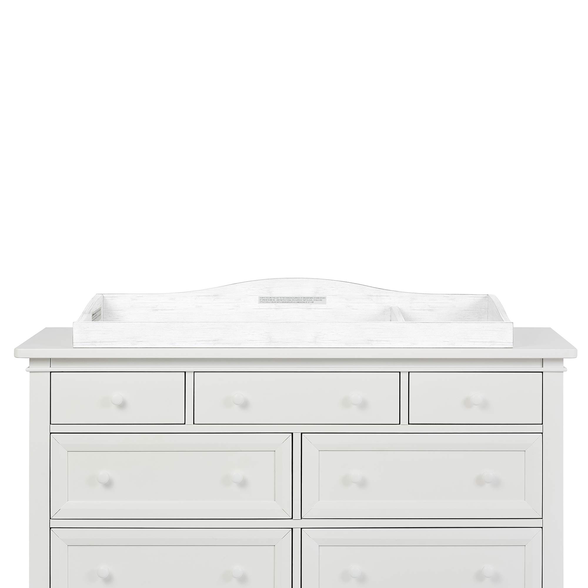 Evolur Universal Collection Changing Tray - Weather-Resistant White Baby Changing Pad for Nursery, Diaper Station & On-the-Go Use