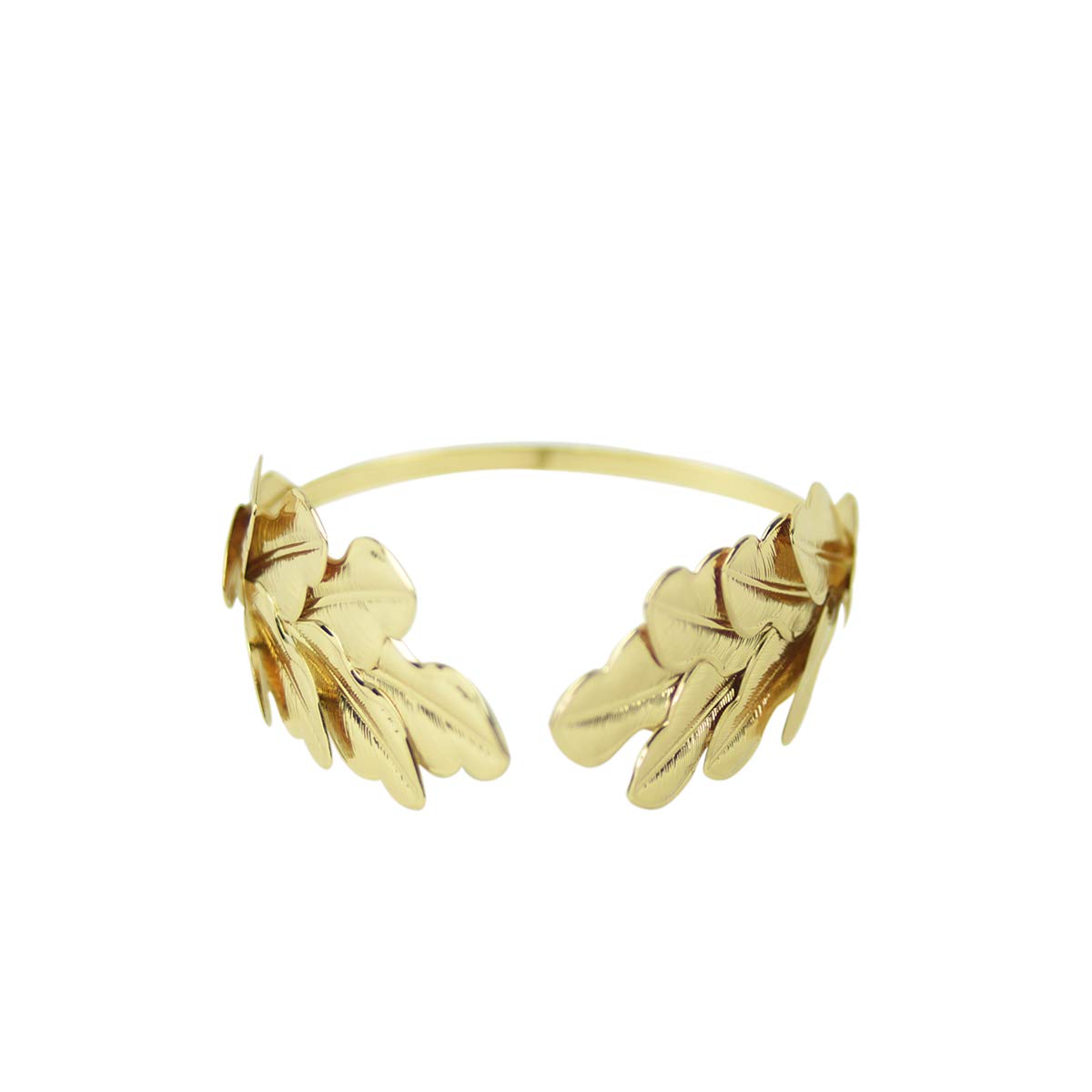 Gold Metal Caesar Leaf Crown Headband - Roman Emperor Costume Accessory for Halloween, Cosplay & Themed Parties | King Costume Prop for Men & Women