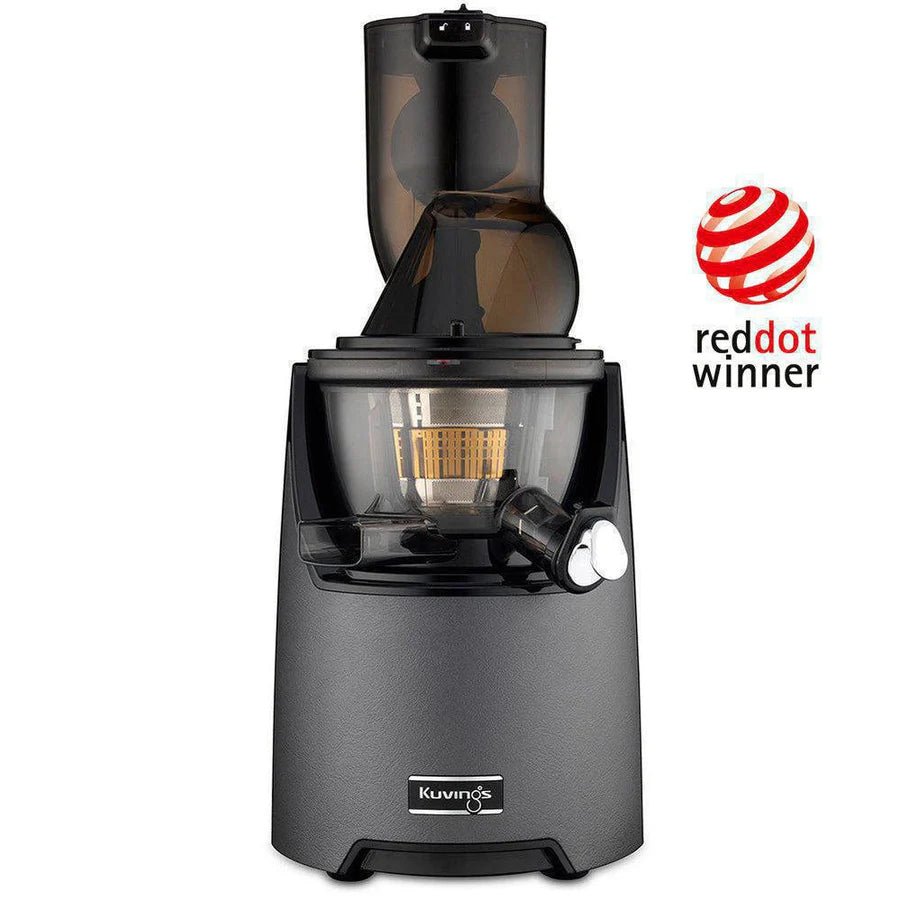 Kuvings EVO820 Whole Slow Juicer - Cold Press Masticating Juicer for Fruits & Vegetables, Quiet Operation, Easy to Clean, Gun Metal Finish - Perfect for Healthy Juicing at Home, Gym, or Office