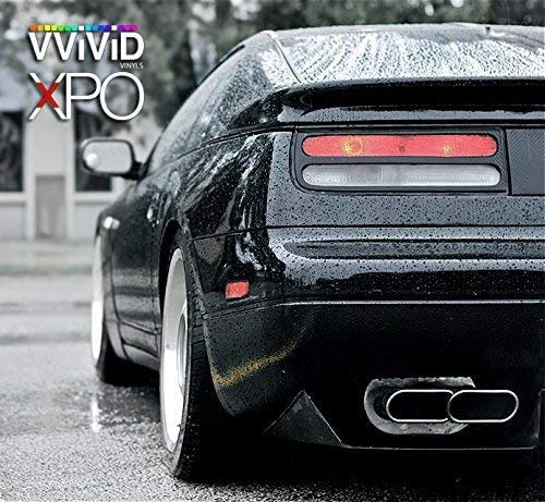 VViViD Black Glossy Vinyl Wrap for Cars, Trucks, Motorcycles - 15ft x 5ft Self-Adhesive Vehicle Film - Perfect for Automotive, Furniture & Architectural Projects - DIY Customization & Protection