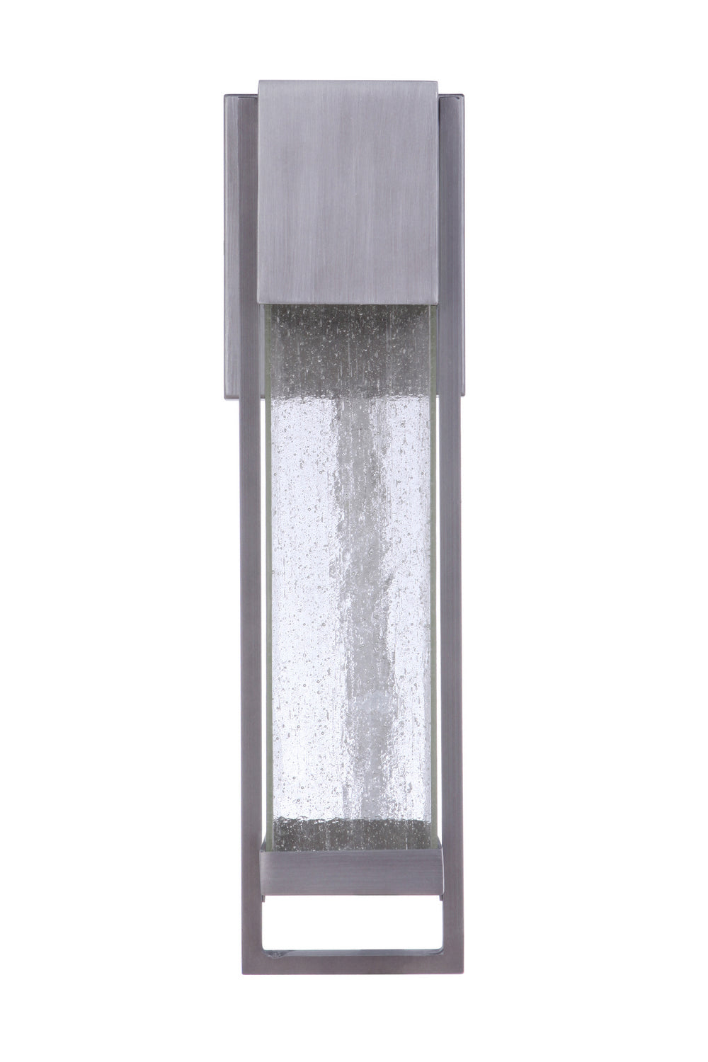 Bryce LED Outdoor Lantern - Brushed Titanium Finish - Weatherproof Solar Powered Wall Light for Patio, Garden, Porch & Pathway Lighting