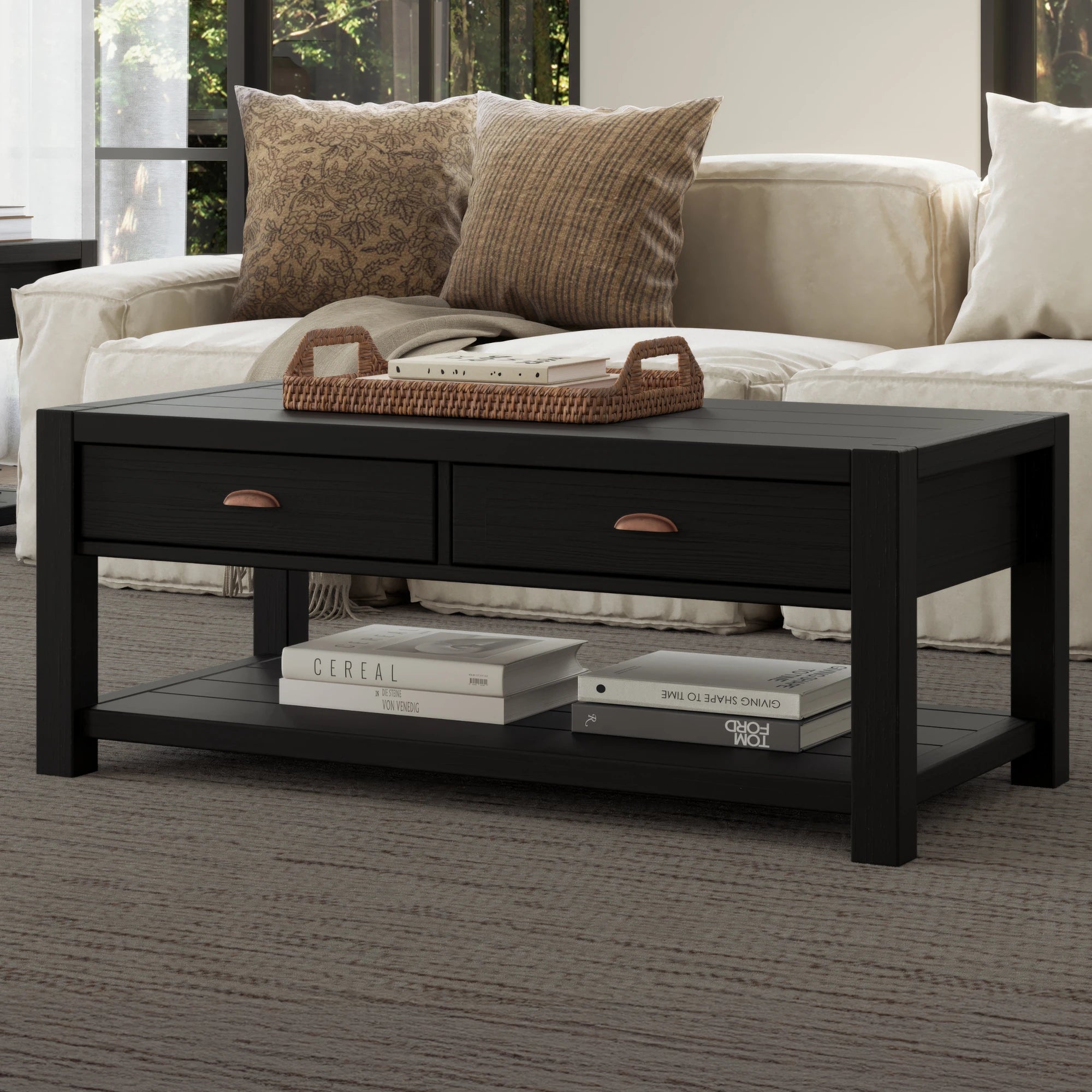 Modern Montauk Coffee Table - Solid Wood Mid-Century Design for Living Room, Office & Lounge - Stylish & Durable Home Decor Furniture