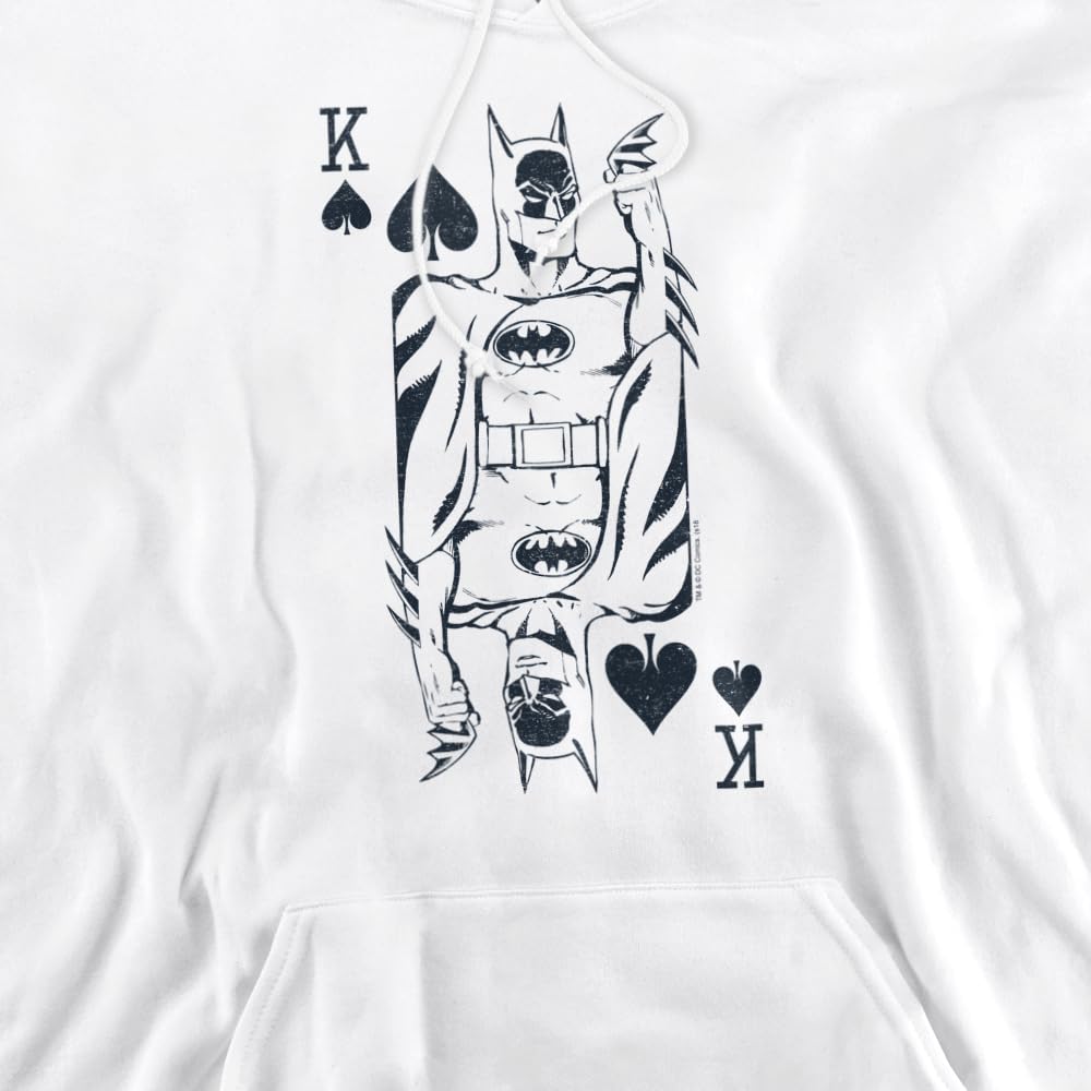 Trevco DC Batman Logo Unisex Adult Pullover Hoodie - Soft & Comfortable for Casual Wear, Cosplay & Superhero Fans