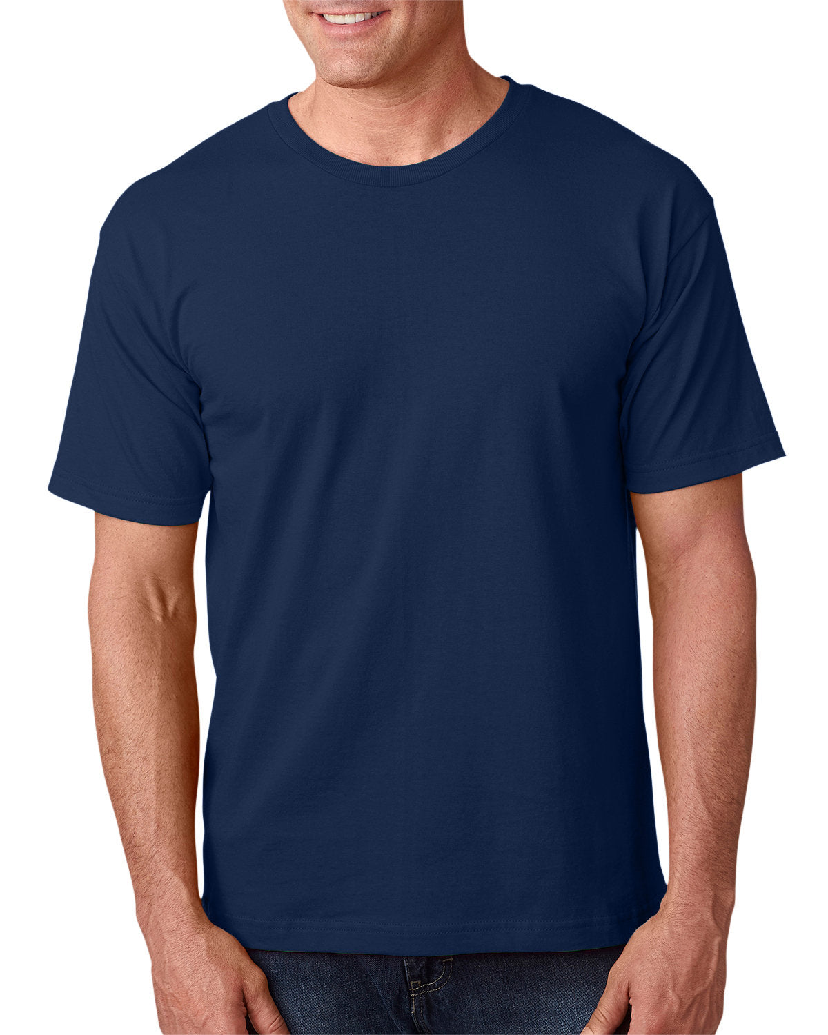 Bayside BA5040 Men's 100% Cotton T-Shirt 5.4 oz. Comfort Fit Crew Neck Tee for Casual Wear, Gym & Everyday Use