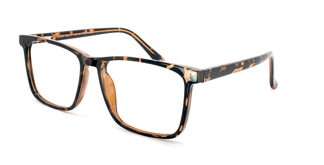 Stylish Sharp Contemporary Prescription Glasses Frame S2865 - Trendy Eyewear for Work, Reading & Everyday Use
