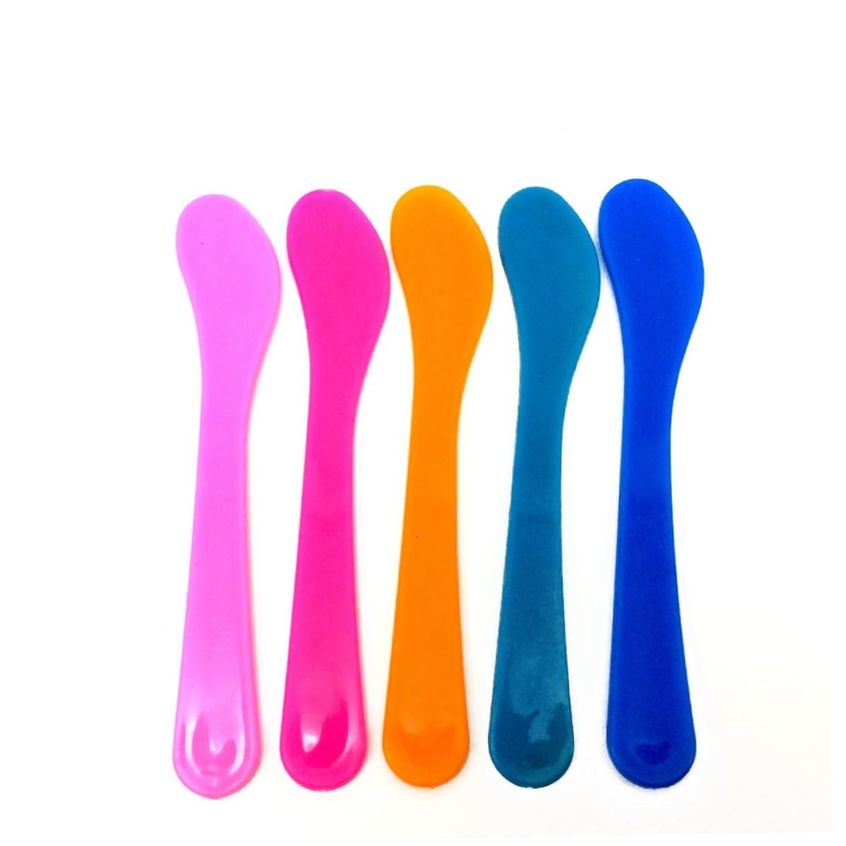 15cm Small Disposable Makeup Spatula Spoons - Sample Size Cosmetic Tools for Foundation, Cream & Skincare Application - Perfect for Professional Salons, Home Beauty Routines & Travel Kits