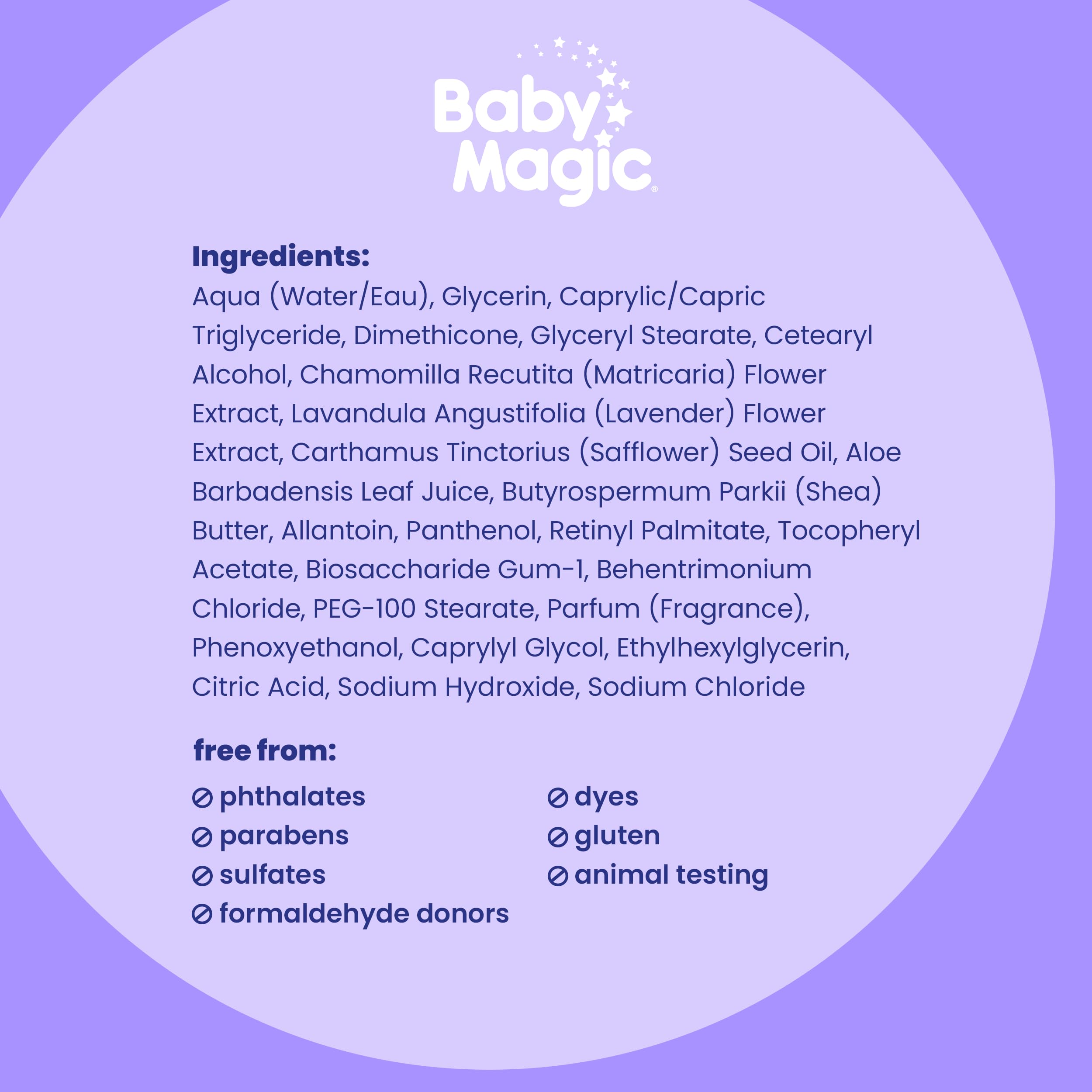 Baby Magic Calming Lotion 16.5oz - Lavender Chamomile for Bedtime Relaxation (6 Pack)