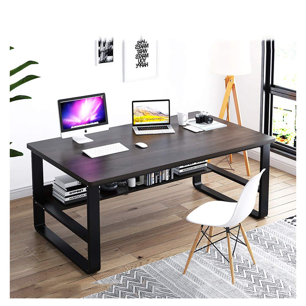Ergonomic Wooden Corner Computer Desk for Home Office - Space Saving PC Laptop Workstation with Simple Modern Design, Perfect for Studying, Gaming & Remote Work