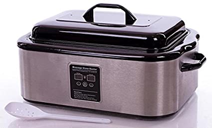 Premium 18 Quart Electric Massage Stone Warmer for Hot Stone Therapy - Perfect for Spa, Salon, and Home Relaxation