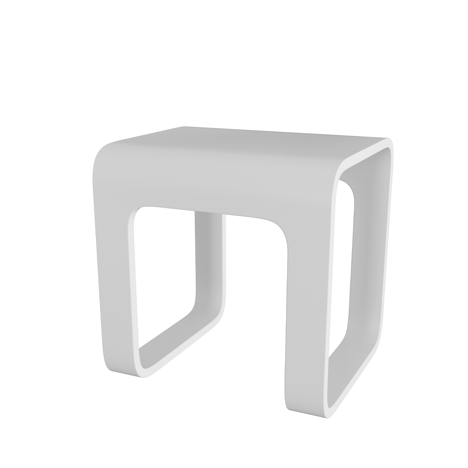 DAX Solid Surface Bathroom Stool - Waterproof Bath Seat for Shower, Bathtub & Spa - Non-Slip Bathroom Step Stool for Adults & Seniors - Perfect for Relaxing, Bathing & Grooming