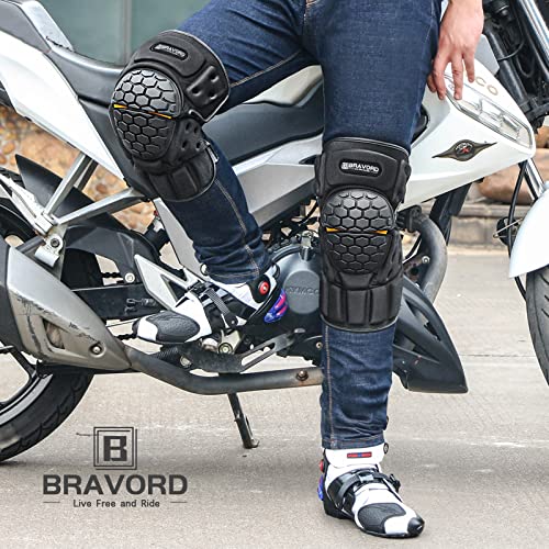 Best Motorcycle Knee Pads for Men - High Impact Protection, Flexible & Breathable MTB Knee Guards for Riding, Cycling & Extreme Sports | Durable Safety Gear for Motocross, BMX & Mountain Biking