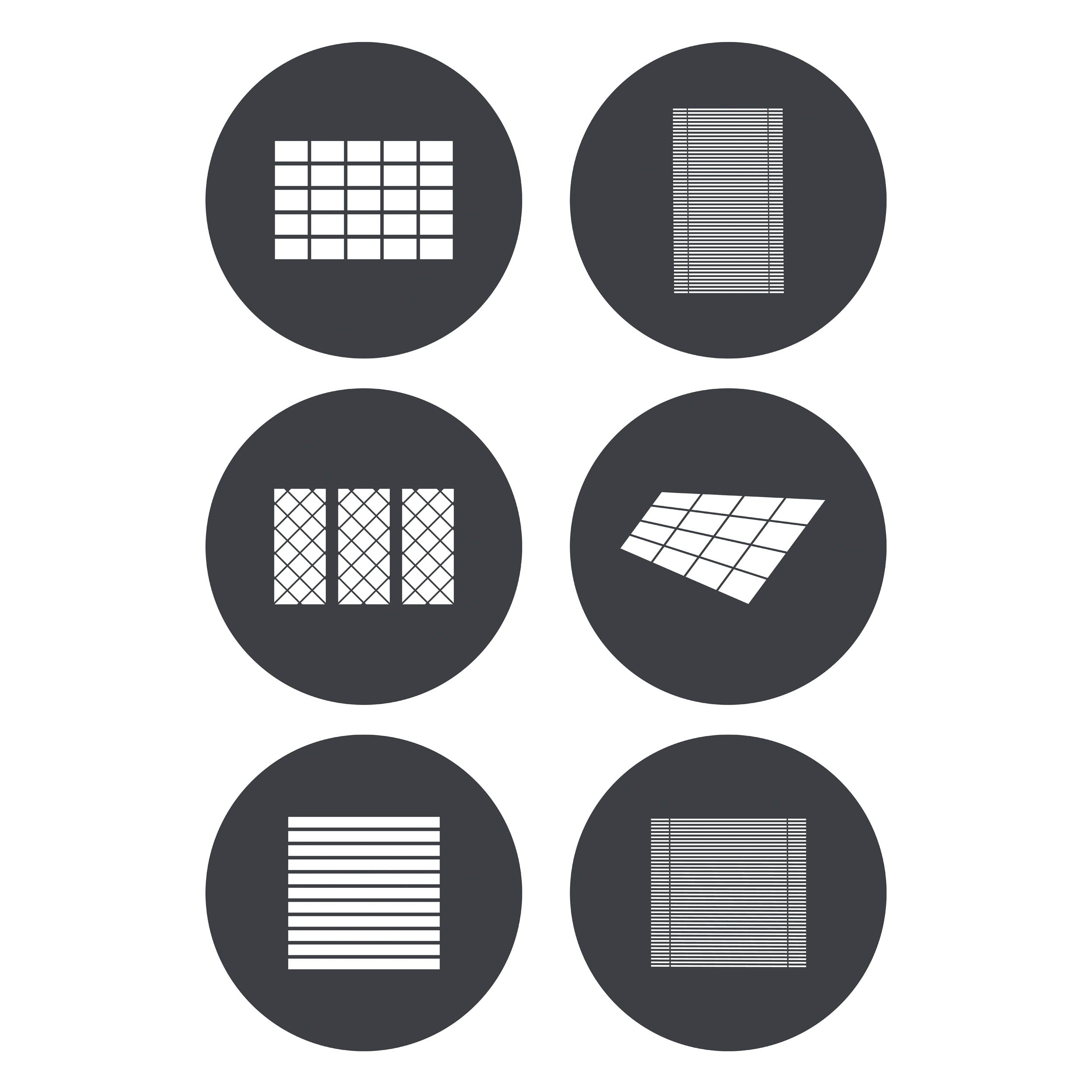 Godox KNOWLED GP GS4 Gobo Set - Compatible with GP Series G Mount Spotlight System (Includes Windows & Blinds Patterns) - Perfect for Stage Lighting, Photography, and Theater Productions