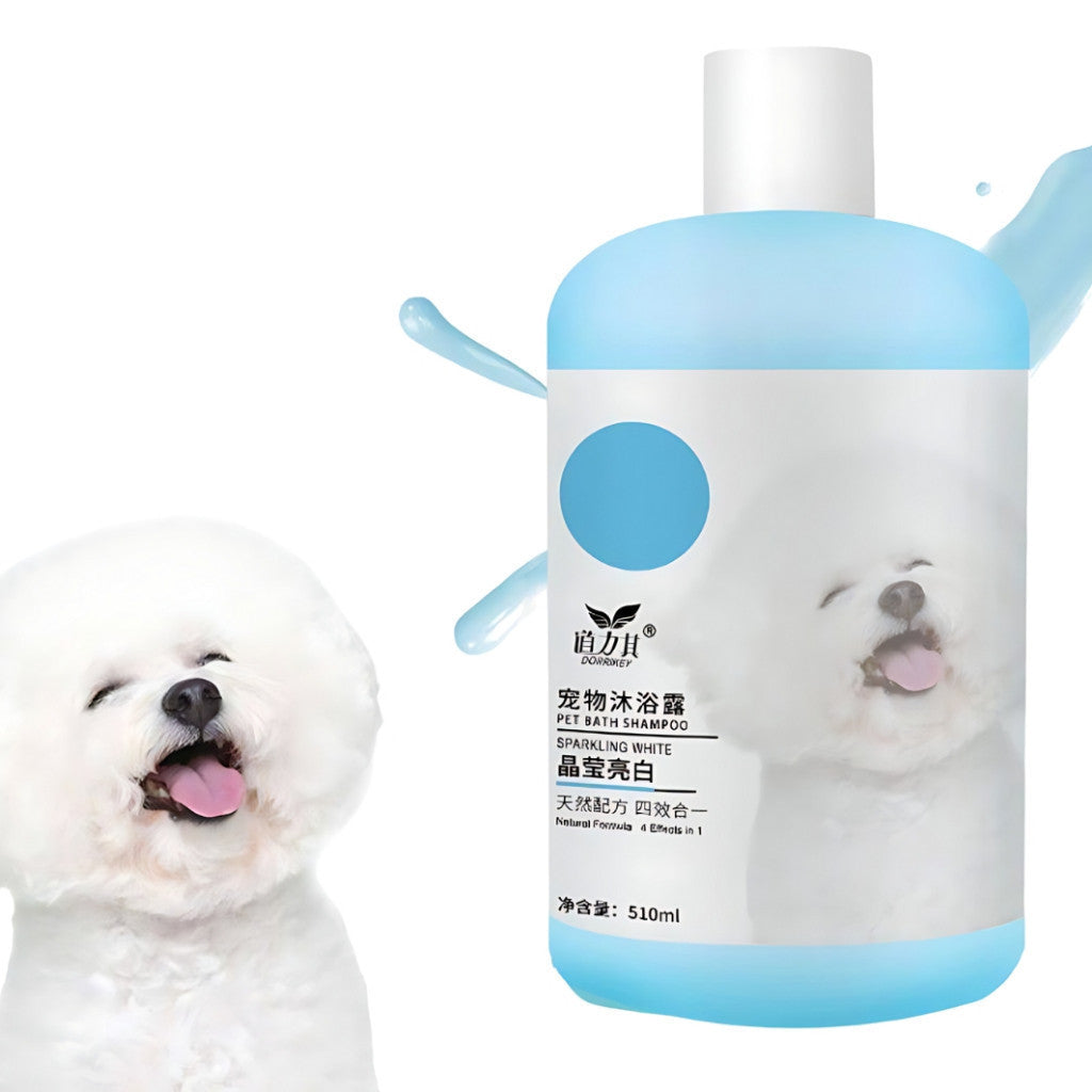 **Natural Pet Shampoo for Cats – 510ml White & Reddish Brown Coat, Anti-Itch Flea & Mite Treatment – Gentle Cleansing & Skin Relief for Sensitive Cats – Perfect for Bath Time & Grooming**