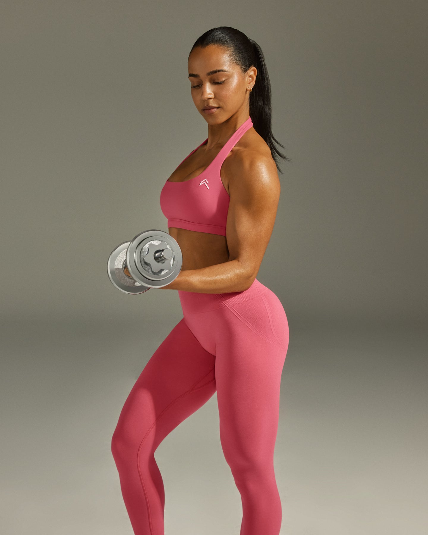 EasyLift™ Halter Bralette for Women - Soft Velvet Pink Wireless Comfort Bra | Perfect for Yoga, Lounge & Everyday Wear