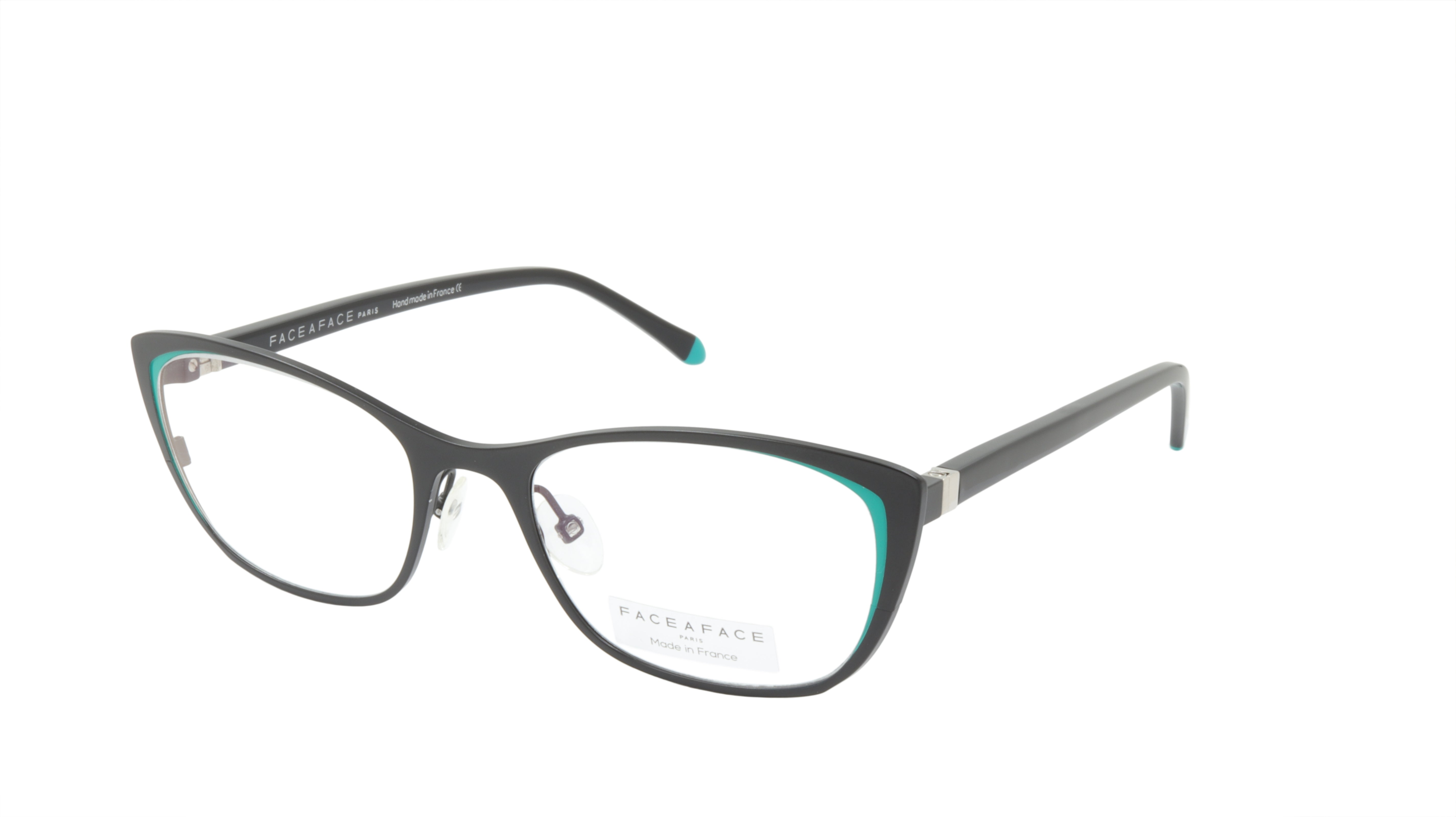 Face A Face Cateye Eyewear - Black & Emerald Green Frames for Women | Stylish Retro Sunglasses for Outdoor Activities & Fashion Statements