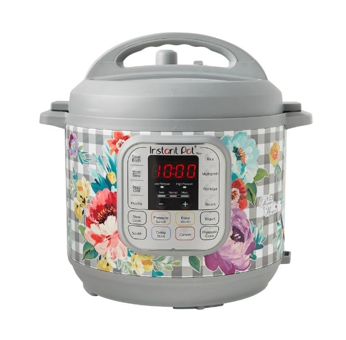 The Pioneer Woman Sweet Romance 6-Quart Instant Pot Duo Pressure Cooker - Electric Pressure Cooker with 7-in-1 Functions for Fast & Easy Cooking - Perfect for Family Dinners, Meal Prep & Slow Cooking