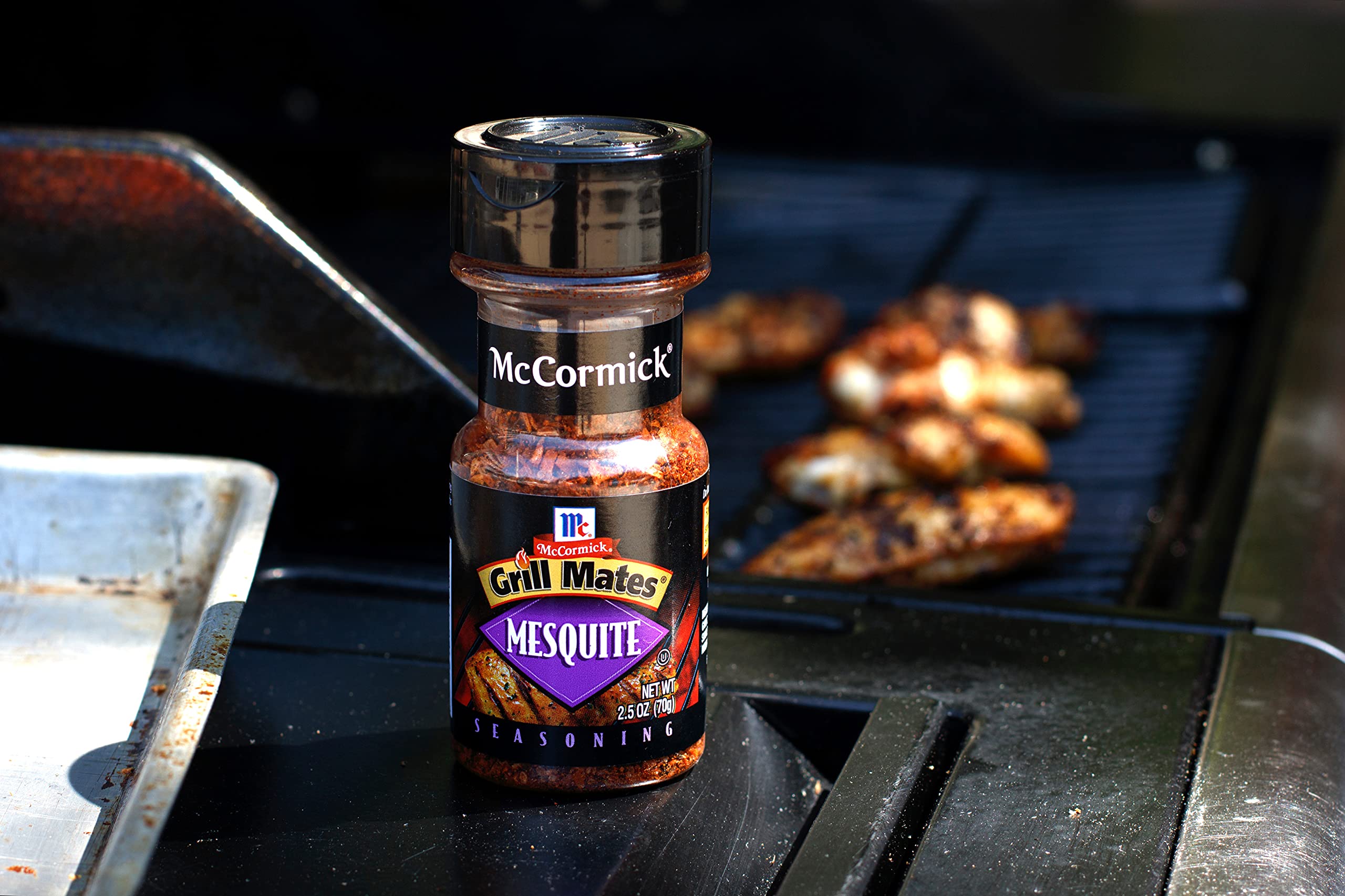 McCormick Grill Mates Mesquite Seasoning 2.5 oz - Pack of 6 | Smoky BBQ Rub for Steak, Chicken & Pork | Perfect for Grilling, Smoking & Outdoor Cooking