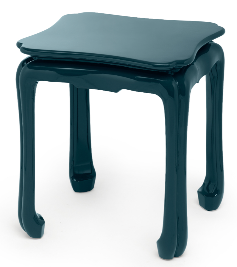 Vintage Chinoiserie Side Table - Hand-Painted Asian Inspired Decor for Living Room, Bedroom & Office