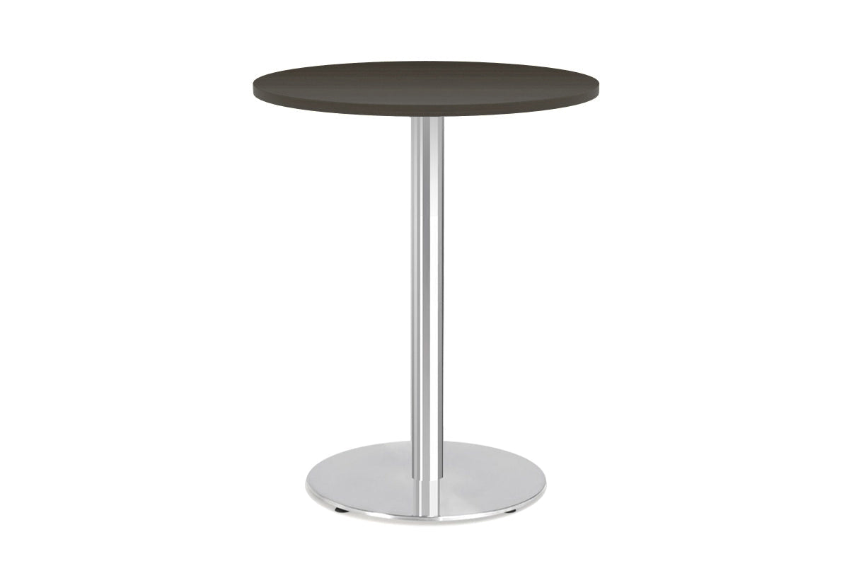 Sapphire Disc Base Tall Round Bar Counter Table - 24 Inch Height, Modern Kitchen Island Stool for Dining & Entertaining - Perfect for Home Bars, Restaurants & Cafes