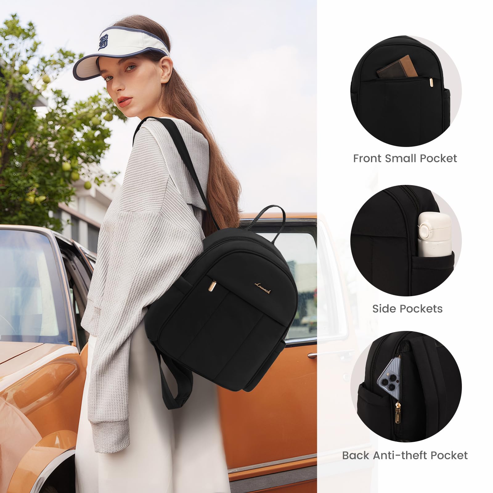 LOVEVOOK Mini Backpack Purse for Women - Lightweight Puffer Small Shoulder Bag, Cute Fashion Backpack for Daily Use, Travel, School & Work | Perfect Gift for Her