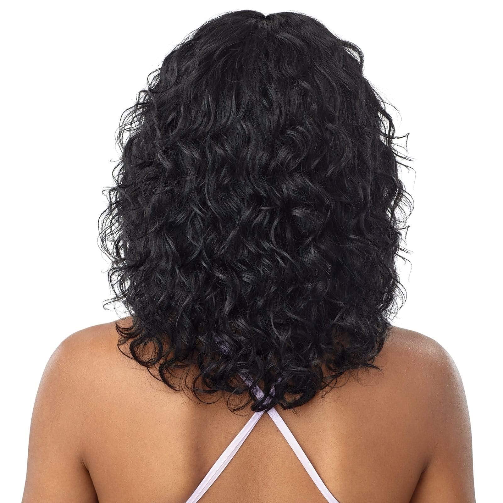 Outre Mytresses Purple Label Human Hair No Knot Part Lace Wig - HH ORIANA (Natural Black) | 100% Human Hair Lace Front Wig for Women | Perfect for Daily Wear, Cosplay & Special Occasions