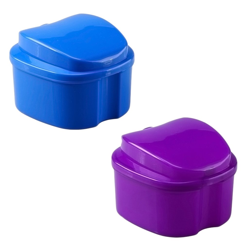 Orafix Premium Denture Bath - 2 Pack | Denture Cleaner for False Teeth | Perfect for Daily Cleaning & Overnight Soaking at Home or Travel