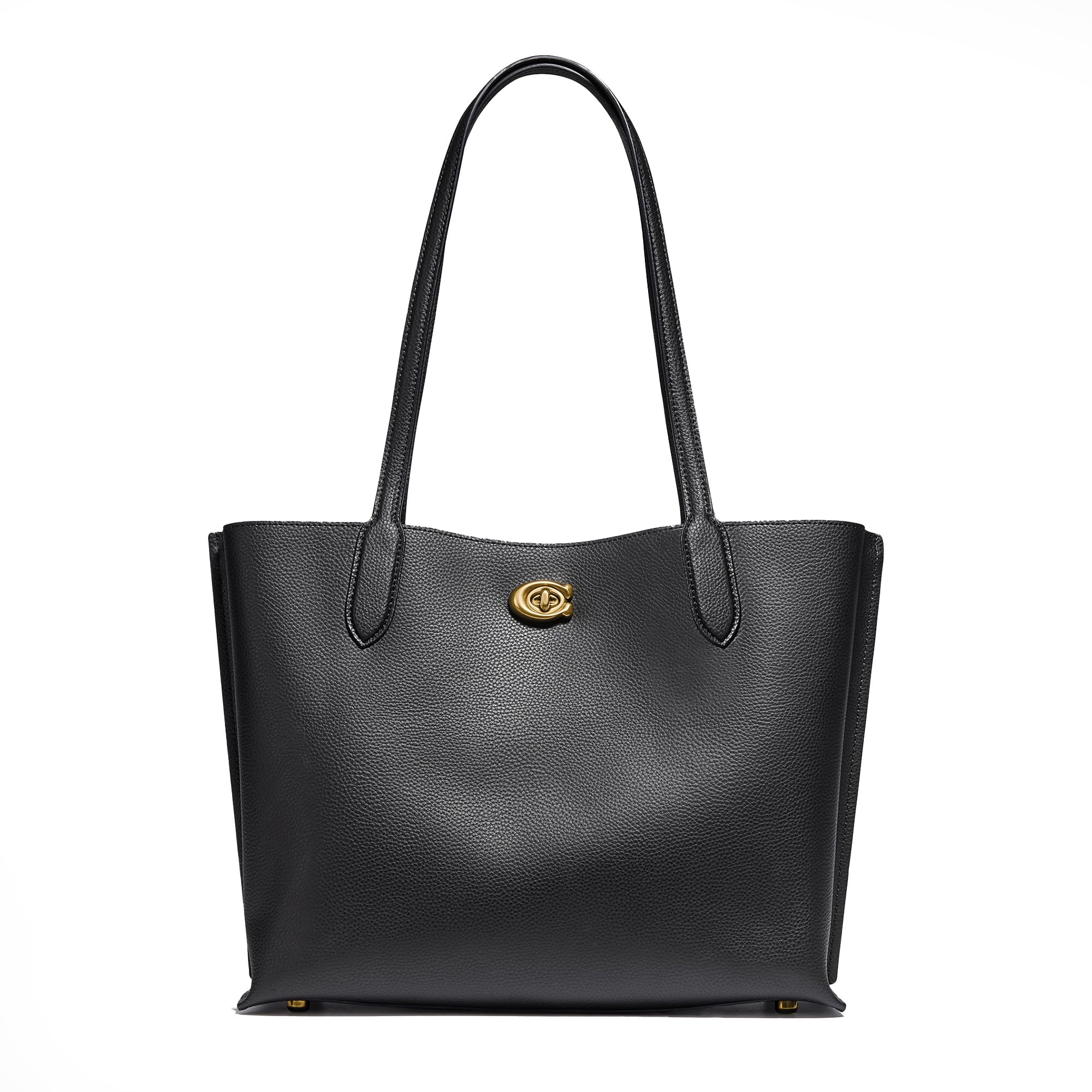Coach Women's Polished Pebble Leather Willow Tote Bag - Stylish Designer Handbag for Work, Travel & Everyday Use