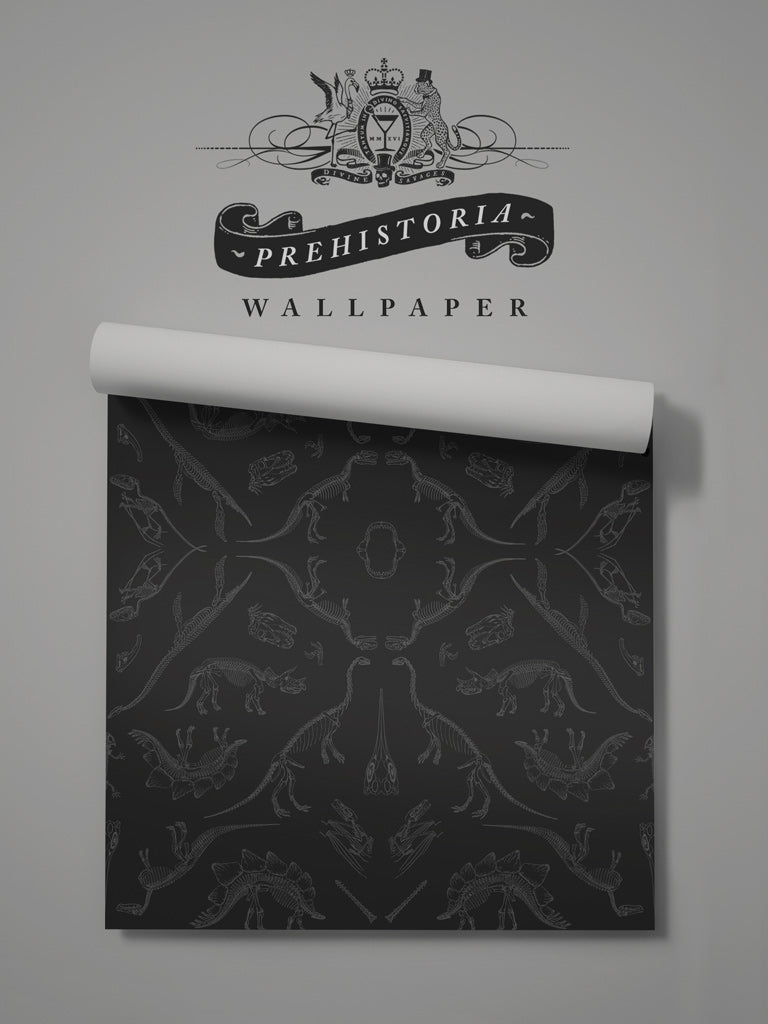 Prehistoric Dinosaur Wallpaper Sample - Peel and Stick Removable Wallpaper for Kids Room, Nursery, Classroom Decor - Easy DIY Home Decoration