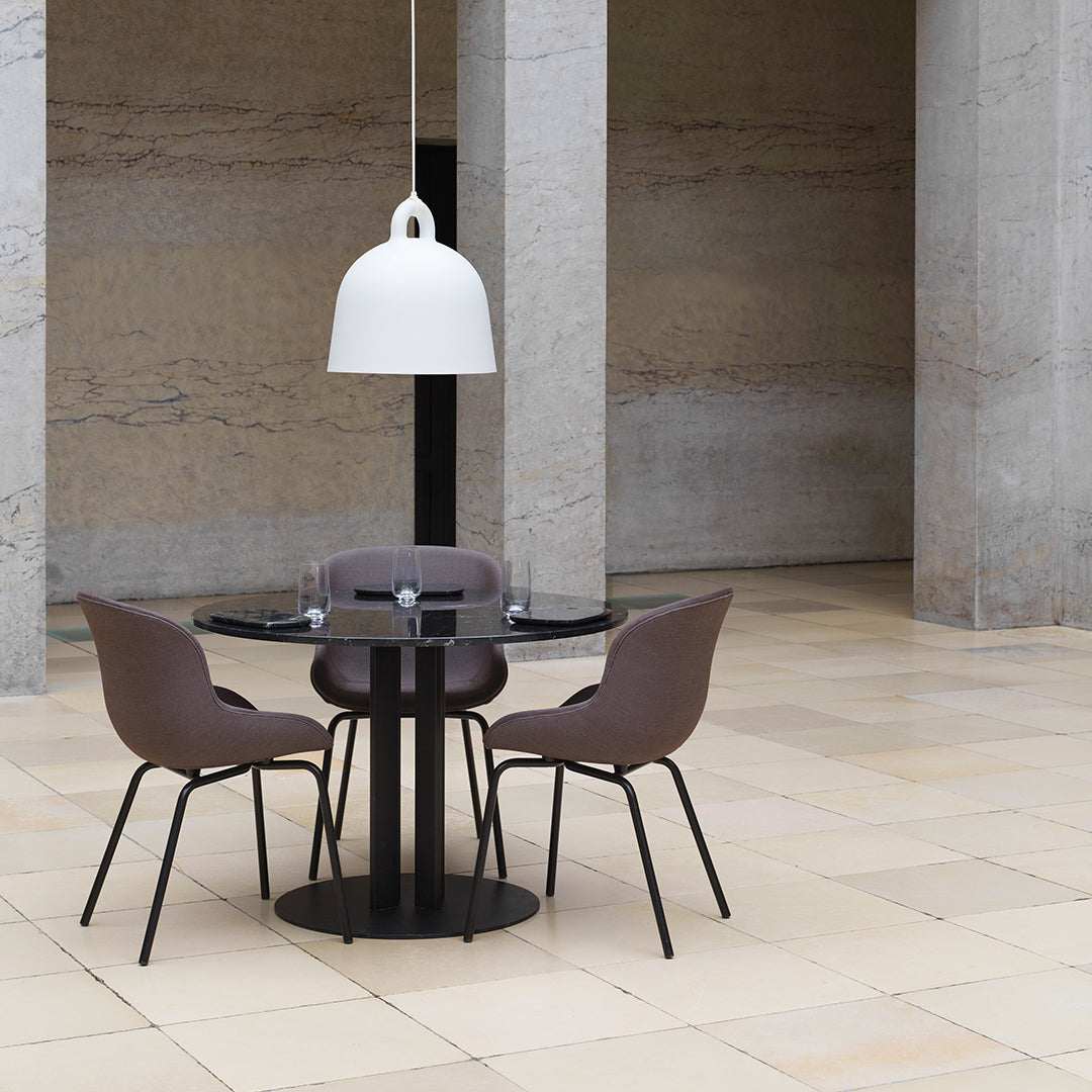 Stylish Hyg Side Chair with Steel 4 Legs & Upholstered Seat - Perfect for Dining Room, Office or Living Room Decor