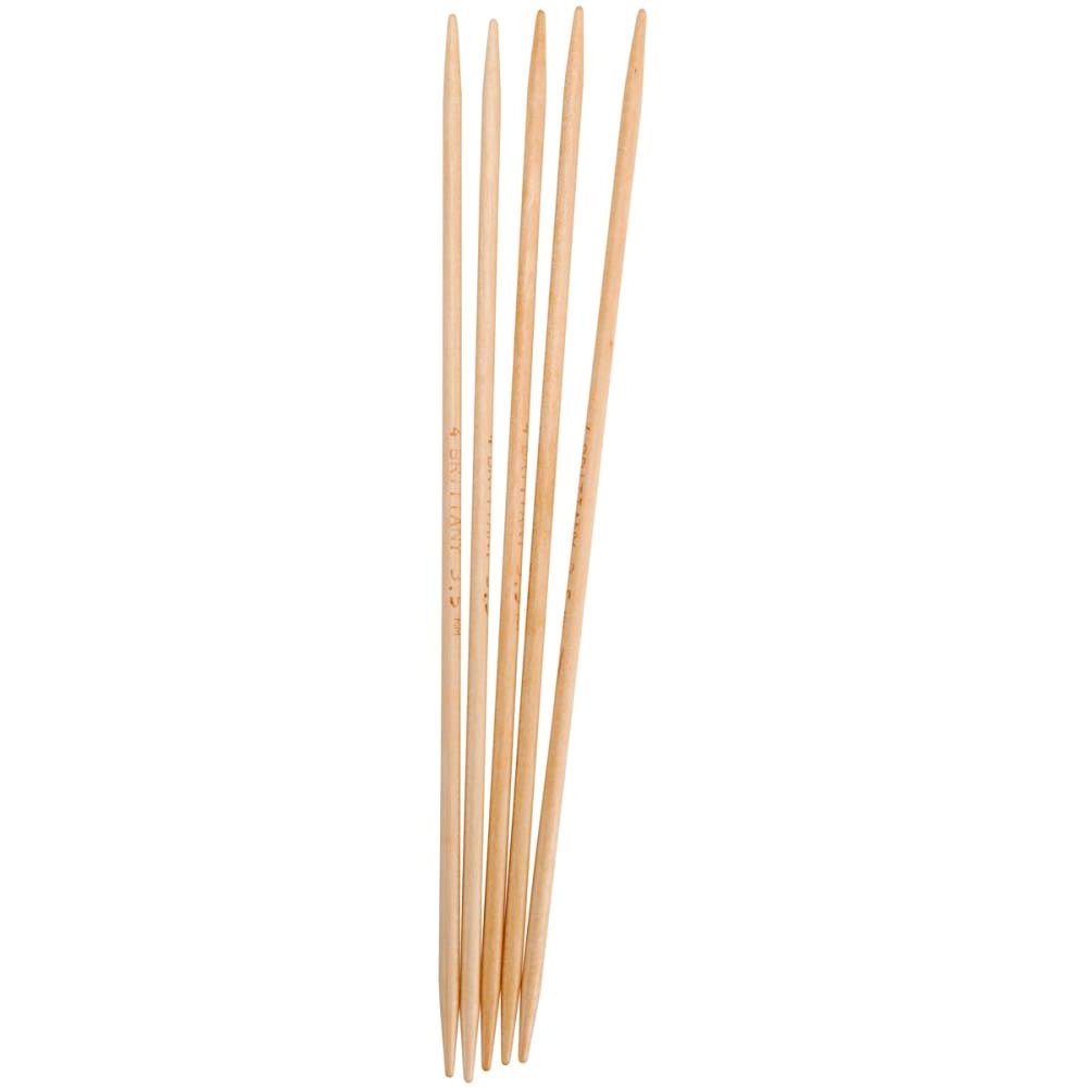 Brittany Double Point 7.5 inch (19cm) Knitting Needles Set of 5 - US Size 15 (10.0mm) - Perfect for Socks, Mittens & Circular Knitting Projects