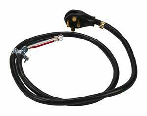 Amana 8171381RC Electric Dryer Power Cord - 4 Prong 30 Amp Replacement Cord - Heavy Duty Black Dryer Cord for Home Laundry Room & RV Use