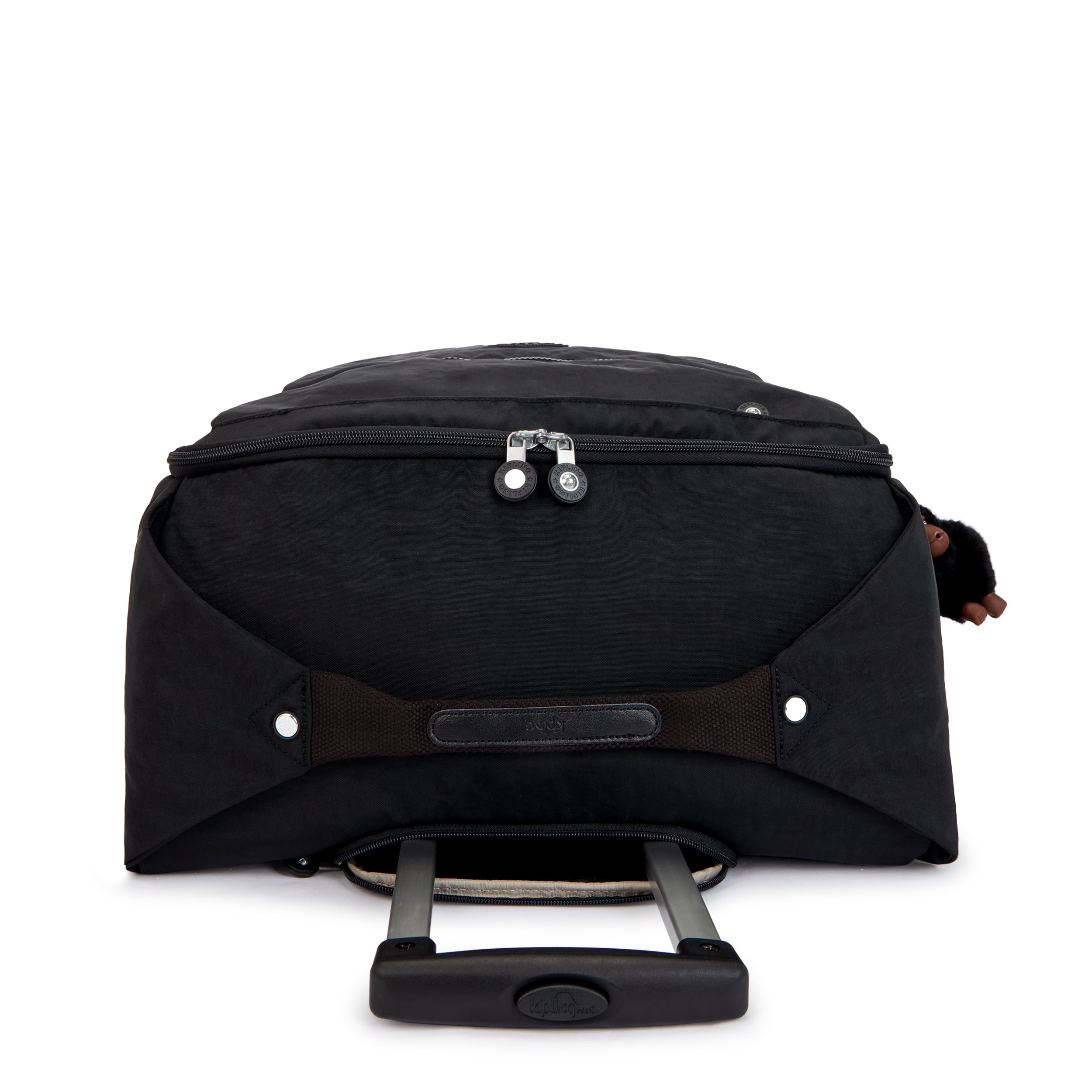 Kipling Darcey Medium Rolling Luggage - Black Tonal Carry-On Suitcase for Women | Perfect for Business Travel & Weekend Getaways