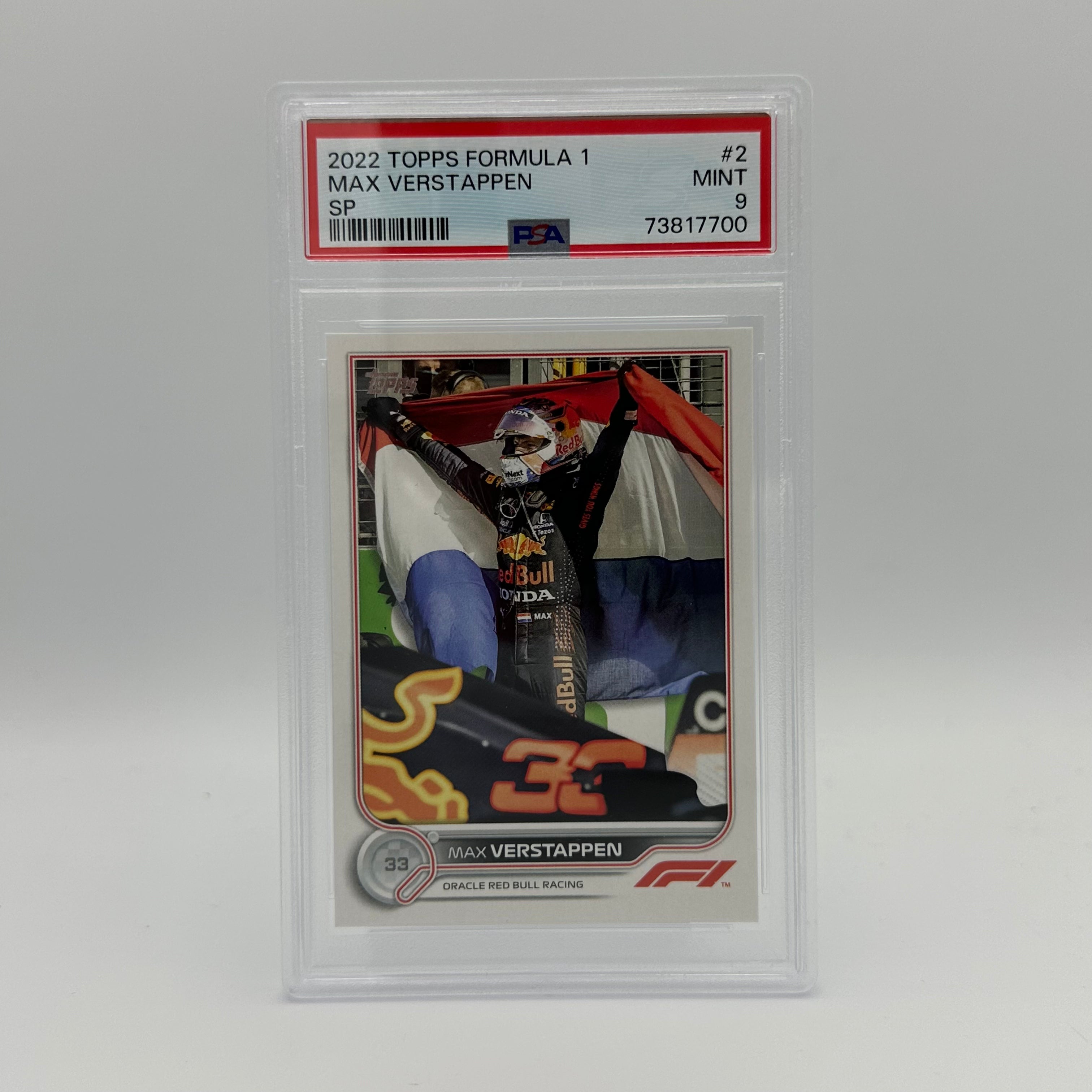 PSA 9 Graded MAX VERSTAPPEN #2 SP Trading Card - Perfect for Collectors, Sports Memorabilia Enthusiasts & Formula 1 Fans