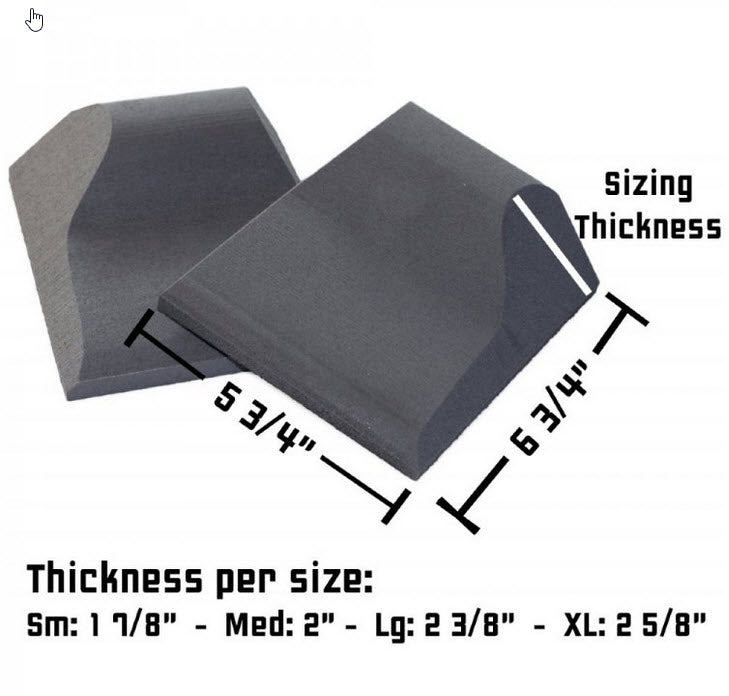 NSI Padz Foam Kayak Hip Pads - Comfortable Seat Cushion for Kayaking, Canoeing & Paddle Boarding - Waterproof & Non-Slip Design for Outdoor Water Sports