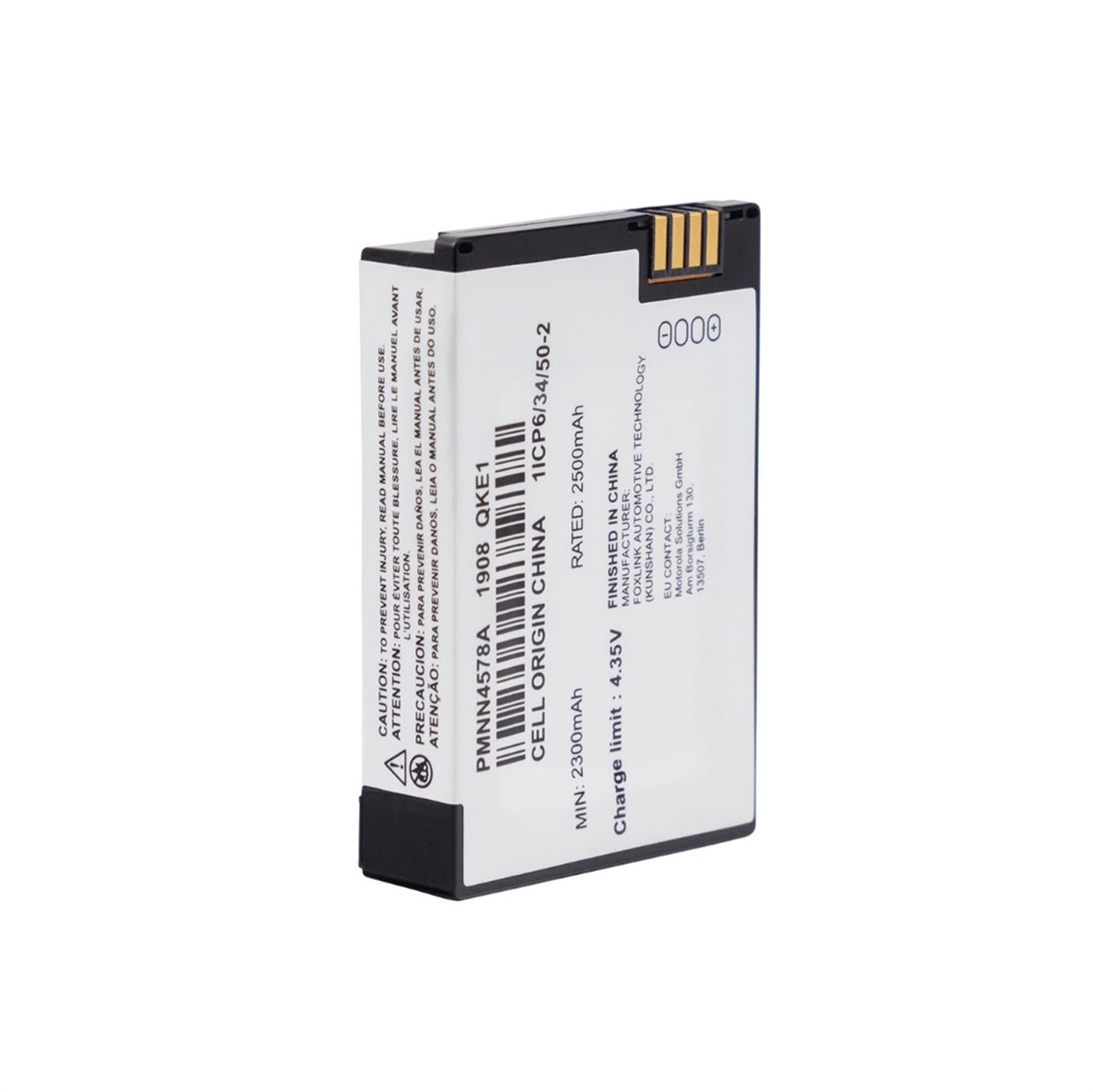 Original Motorola PMNN4578 Rechargeable Battery - 2100mAh High Capacity Replacement for TLK110 & DTR700 Two-Way Radios | Long-Lasting Power for Construction, Security & Outdoor Communication