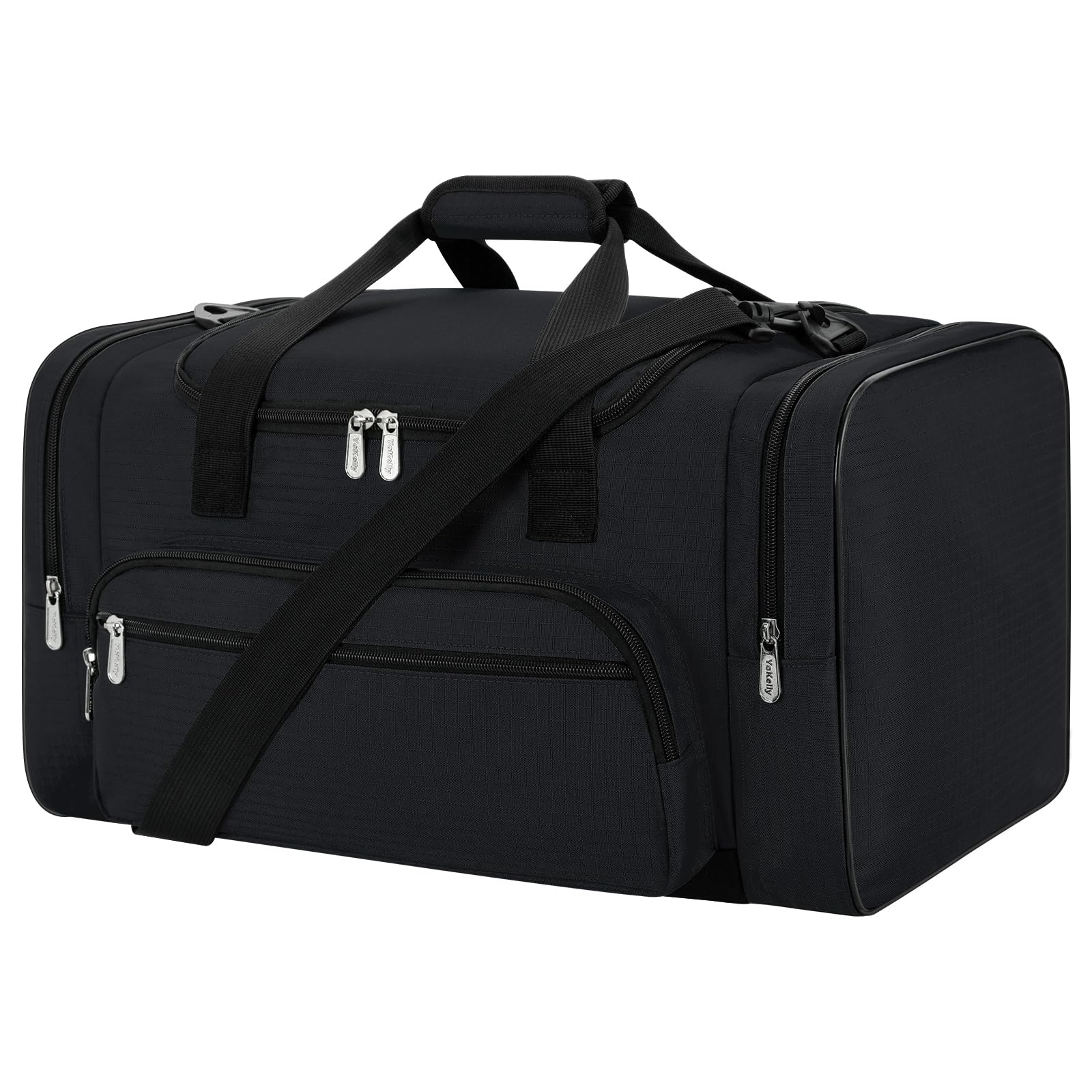 26 Inch Large Sports Duffel Bag - Waterproof Gym Travel Duffle for Men & Women - Perfect for Workouts, Travel, and Sports Equipment Storage (Black)