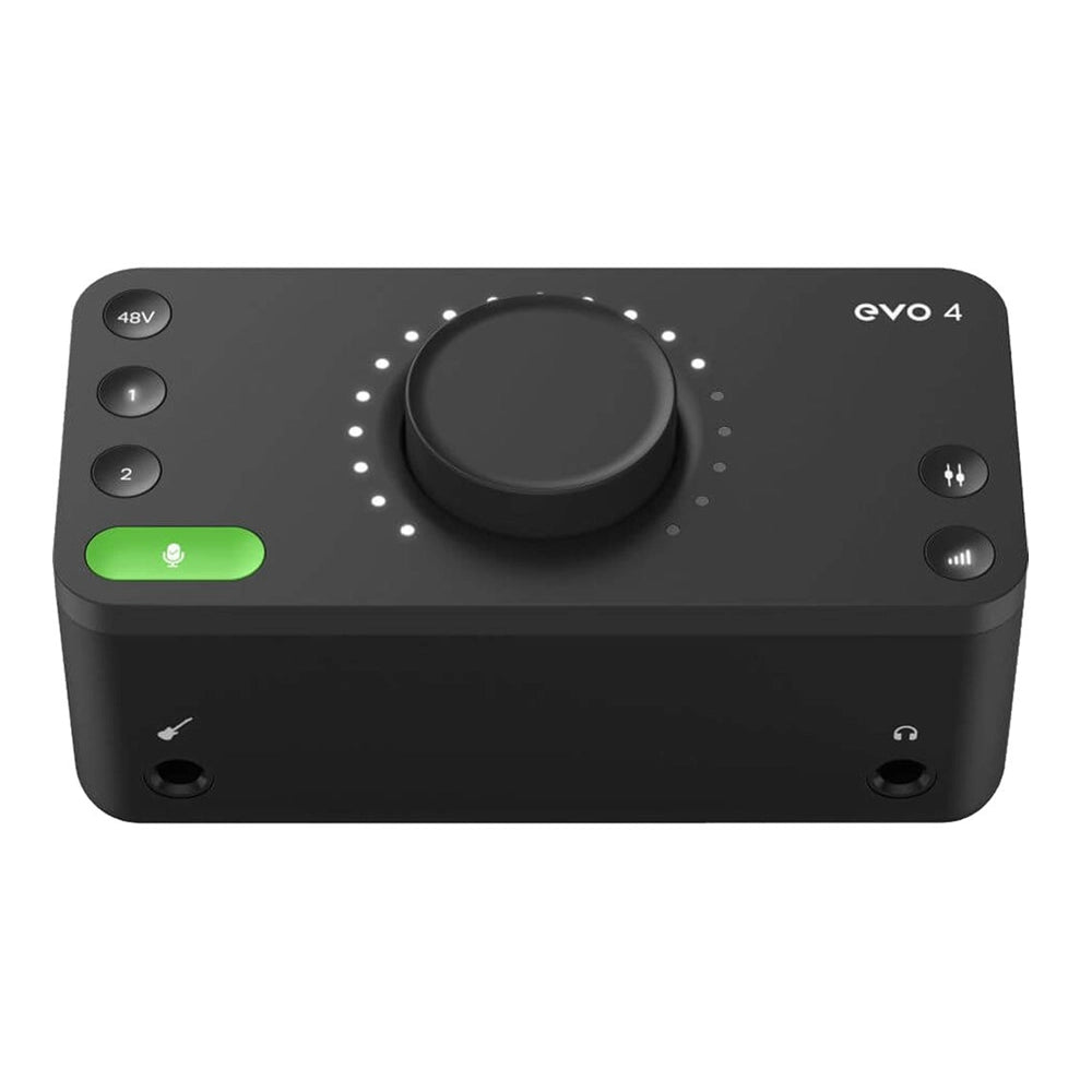 Audient Evo 4 USB Audio Interface - Professional Recording Studio Equipment for Music Production, Podcasting & Streaming | Perfect for Home Studios & Content Creators