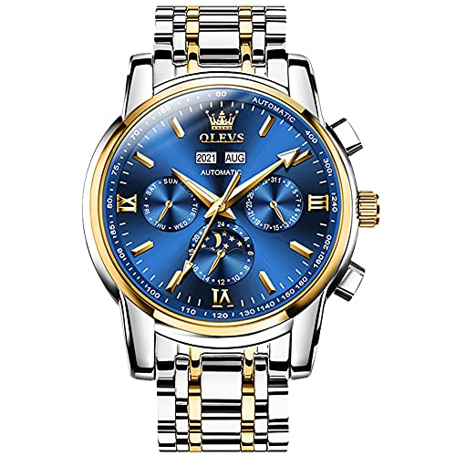 **Automatic Watches for Men - Luxury Self-Winding Mechanical Watch for Dad, Husband, Boyfriend - Perfect Birthday, Anniversary & Christmas Gifts - Ideal for Business, Formal Events & Everyday Wear**