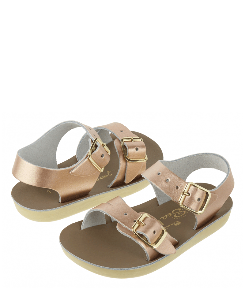 Sun San Rose Gold Sea Wee Sandals - Women's Fashion Flip Flops for Beach, Pool & Summer Outfits