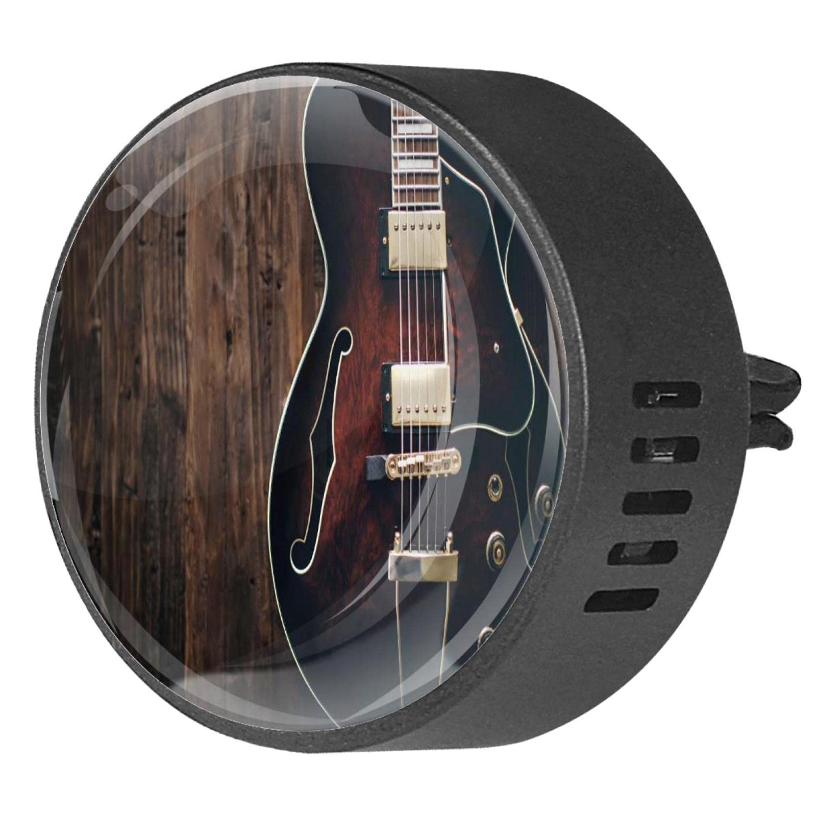 AISSO Retro Violin Brown Car Air Freshener - Custom Essential Oil Diffuser & Vent Clip for Car, Office, Home - Perfect for Aromatherapy, Gifts, and Decoration