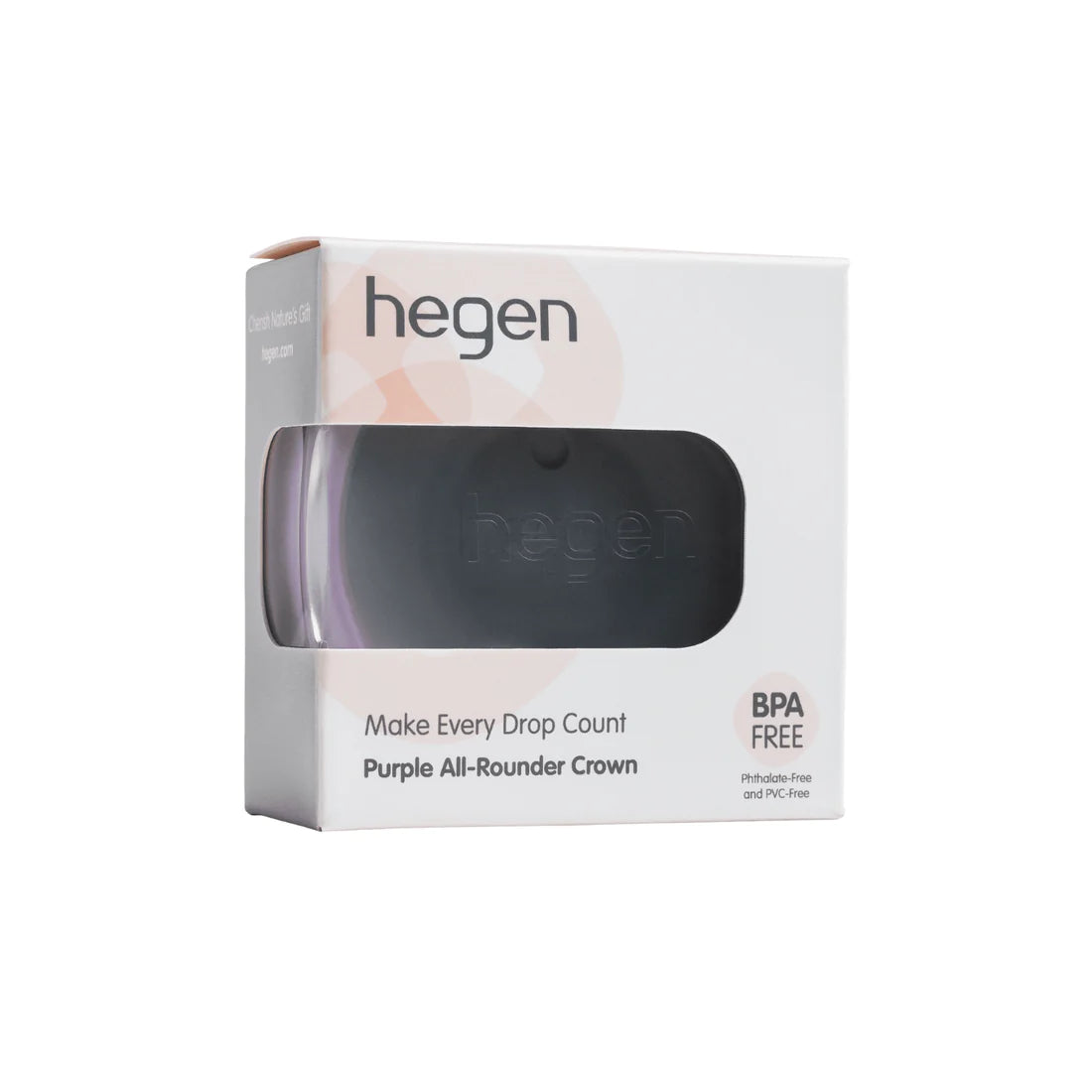 Hegen PCTO™ All Rounder Baby Bottle - BPA Free, Leak Proof, Easy to Clean (Crown Purple) - Perfect for Breastfeeding, Travel & On-the-Go Parents