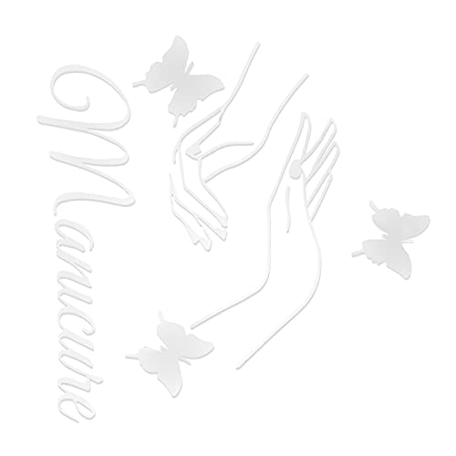 Nail Salon Wall & Window Stickers - Durable, Elegant, Easy Peel Decals for Salon Decor | Perfect for Nail & Beauty Salon Interior Design, Waiting Area & Treatment Room Decorations