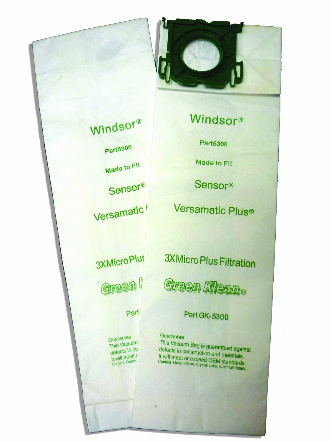 Green Klean GK-5300 Triple Layer Replacement Vacuum Bags - 100 Pack | HEPA Filter Compatible | For Home & Office Cleaning | Durable Dust Collection Bags for Vacuum Cleaners