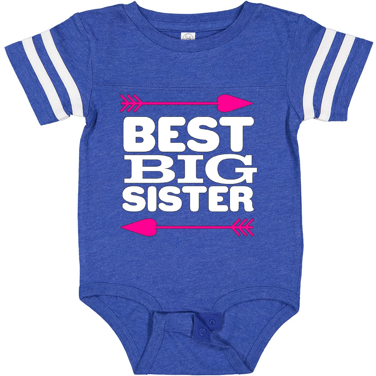 Inktastic Best Big Sister Baby Bodysuit - Cute & Comfortable Sibling Outfit for Newborns & Toddlers - Perfect for Family Photos, Birth Announcements & Sibling Bonding Moments