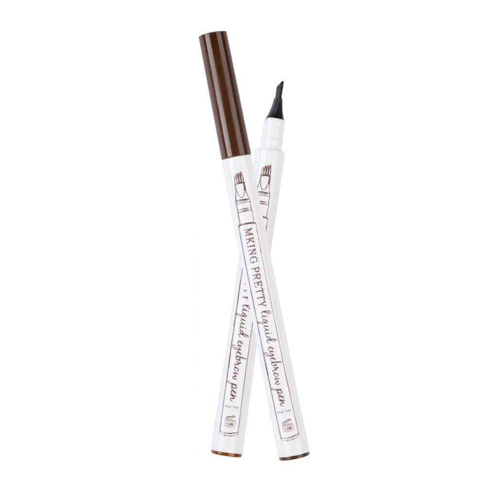Johtae 3ml Eyebrow Pencil - Waterproof Tattoo Pen with Fine Tip & Fork Sketch Design for Perfect Brows | Natural Eyebrow Color (Shade C) | Ideal for Daily Makeup, Salon Use & Touch-Ups