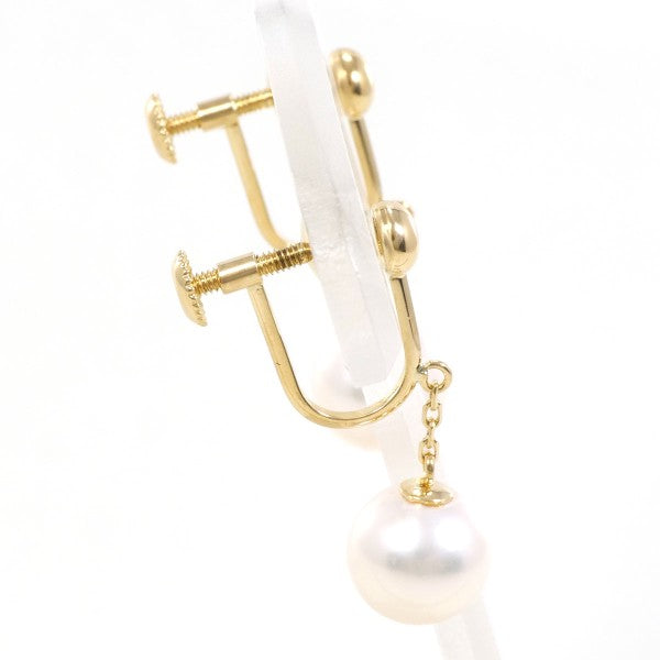 18K Yellow Gold Pearl Earrings for Women - Classic Elegant Stud Earrings with Real Pearls - Perfect for Weddings, Parties & Special Occasions